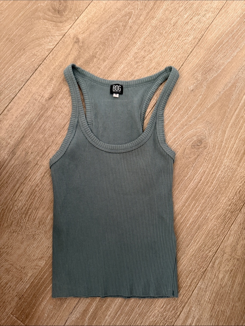BDG Women's Cropped Ribbed Tank Top